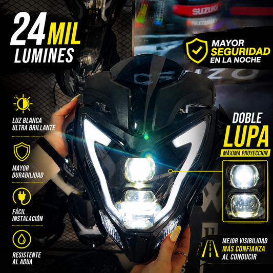 FAROLA LED | PULSAR 125 150 160 200 NS DOBLE LUPA
