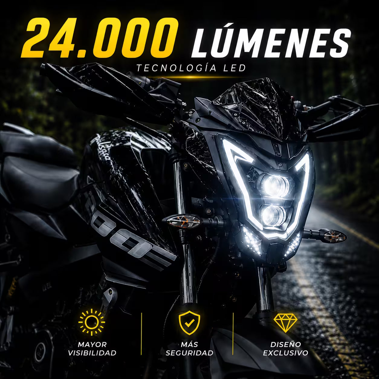FAROLA LED PULSAR 150 160 200 NS